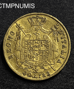 ,MONNAIE,ITALIE,40,LIRE,OR,NAPOLEON,1811,MILAN,