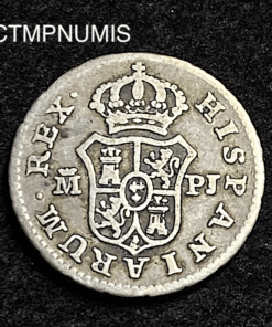 ,MONNAIE,ESPAGNE,1/2,REAL,CHARLES,1777,MADRID,
