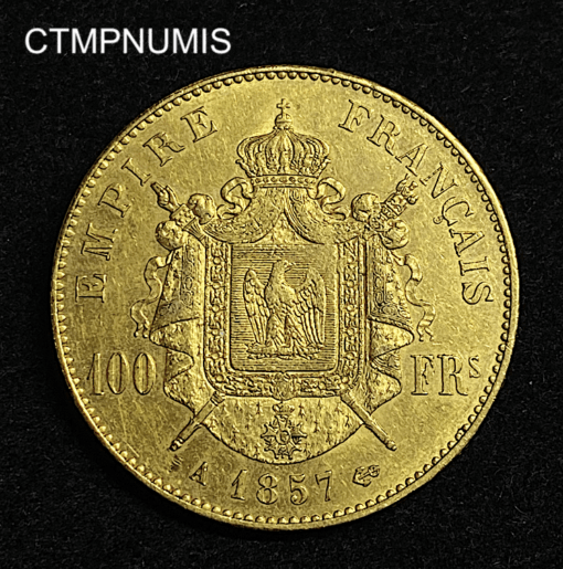 ,MONNAIE,100,FRANCS,OR,NAPOLEON,III,1857,