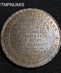 ,MONNAIE,5,SOLS,MONNERON,1792,