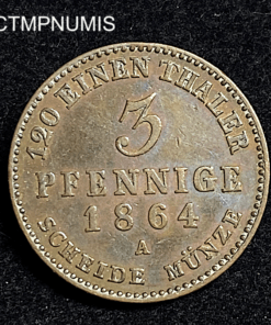 ,MONNAIE,ANHALT,3,PFENNIG,1864,