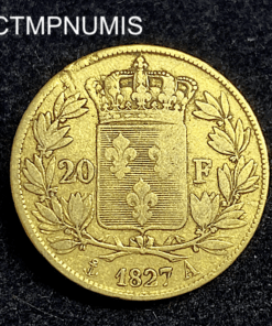 ,MONNAIE,20,FRANCS,OR,CHARLES,X,1827,