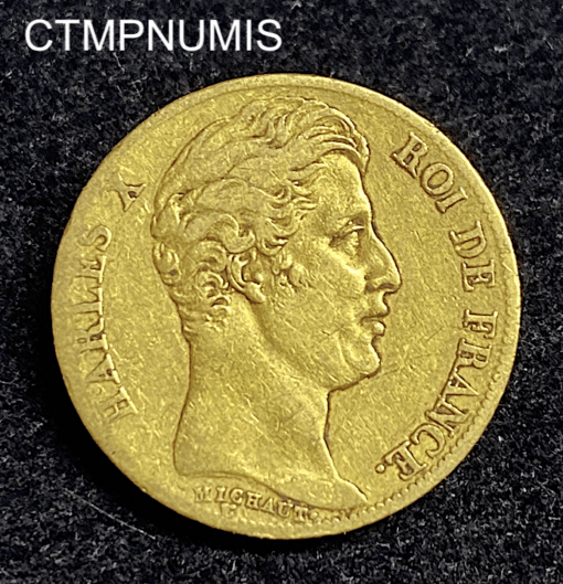 ,MONNAIE,20,FRANCS,OR,CHARLES,X,1827,