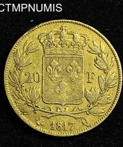 ,MONNAIE,20,FRANCS,OR,LOUIS,XVIII,1817,Q,PERPIGNAN,