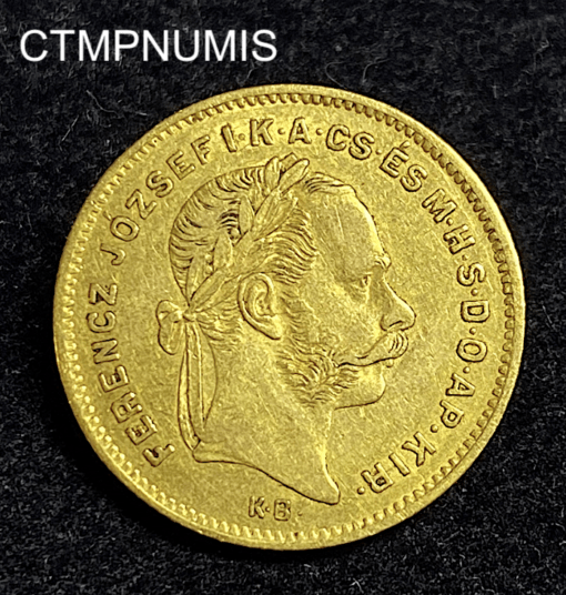 ,MONNAIE,HONGRIE,10,FRANCS,4,FORINT,1875,