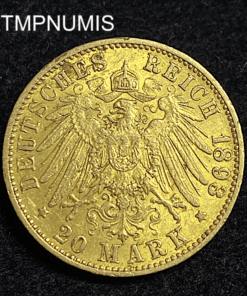 ,MONNAIE,HAMBOURG,20,MARKS,OR,1893,