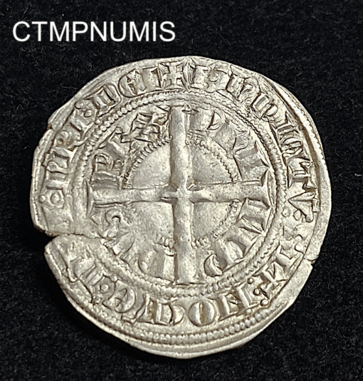 ,MONNAIE,PHILIPPE,VI,GROS,COURONNE,2°,EMISSION,