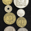 ,MONNAIE,FRANCAISE,LOT,DE,8,PIECES,PEU,COMMUNES