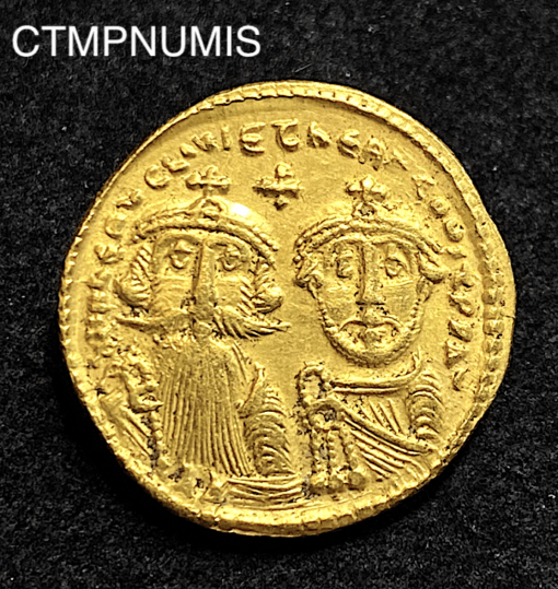 ,MONNAIE,ANTIQUE,SOLIDUS,OR,HERACLIUS,CONSTANTIN,
