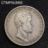 ,MONNAIE,ITALIE,5,LIRE,ARGENT,1836,GENES,