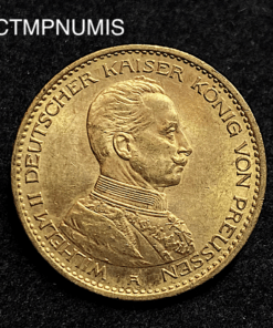 ,MONNAIE,PRUSSE,20,MARK,OR,1913,
