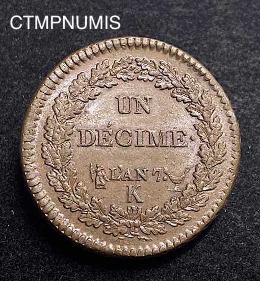 ,UN,DECIME,DUPRE,AN,7,K,BORDEAUX,SPL,