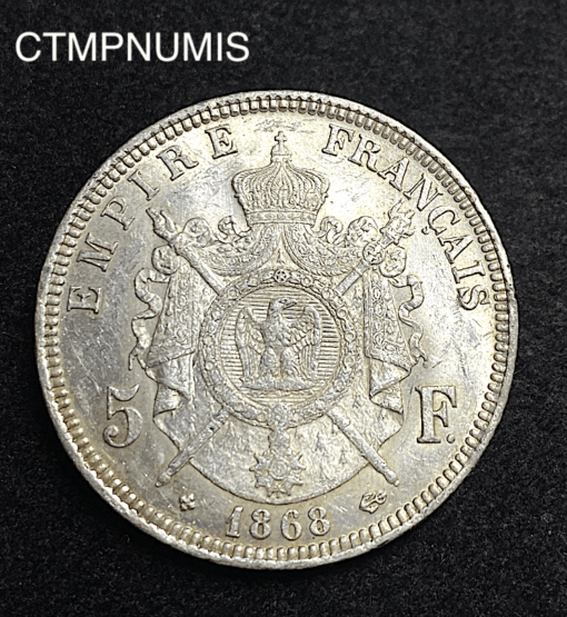 ,MONNAIE,5,FRANCS,ARGENT,NAPOLEON,1868,