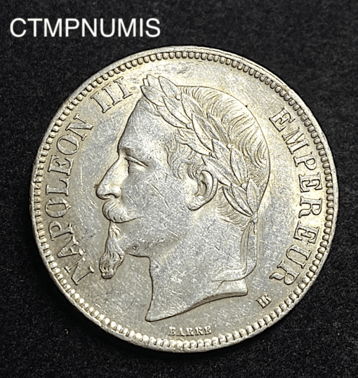 ,MONNAIE,5,FRANCS,ARGENT,NAPOLEON,1868,