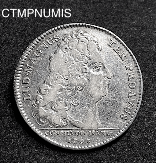 ,JETON,LOUIS,XIV,LANGUEDOC,1708,LIS,TOULOUSE,