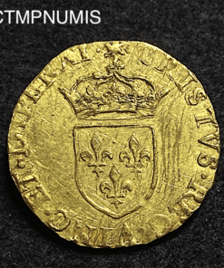,MONNAIE,CHARLES,IX,ECU,OR,1574,H,LA,ROCHELLE,