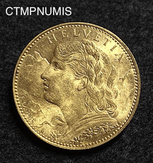 ,MONNAIE,SUISSE,10,FRANCS,OR,1915,