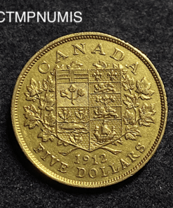 ,MONNAIE,CANADA,5,DOLLAR,OR,1912,