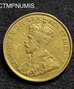 ,MONNAIE,CANADA,5,DOLLAR,OR,1912,