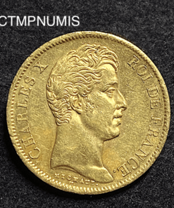 ,MONNAIE,40,FRANCS,OR,CHARLES,X,1829,
