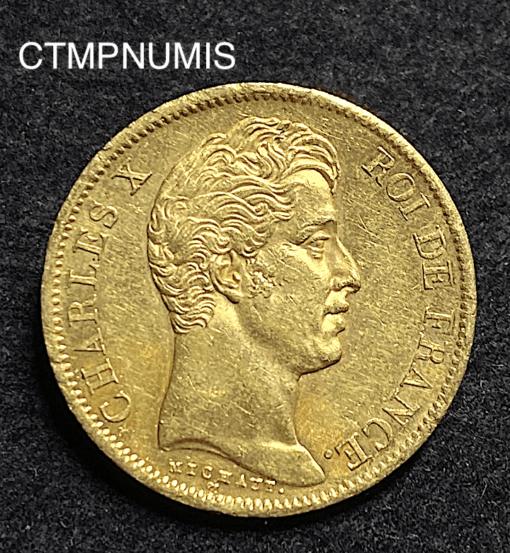 ,MONNAIE,40,FRANCS,OR,CHARLES,X,1829,
