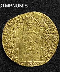 ,MONNAIE,CHARLES,V,FRANC,OR,A,PIED,