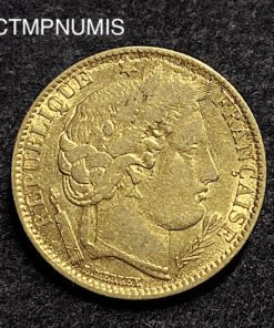 ,MONNAIE,10,FRANCS,OR,CERES,1851,