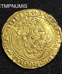 ,MONNAIE,ECU,OR,COURONNE,CHARLES,VI,LA,ROCHELLE,