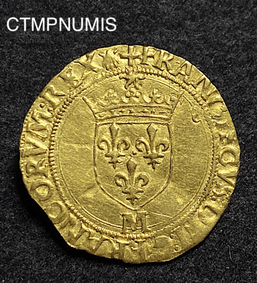,MONNAIE,ECU,OR,FRANCOIS,I°,SOLEIL,TOULOUSE,
