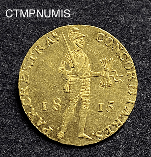 ,MONNAIE,PAYS,BAS,1,DUCAT,OR,1815,