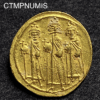 ,MONNAIE,SOLIDUS,BYSANTIN,OR,CONTANTIN,HERACLONAS,