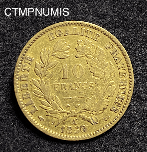 ,MONNAIE,10,FRANCS,OR,CERES,1850,