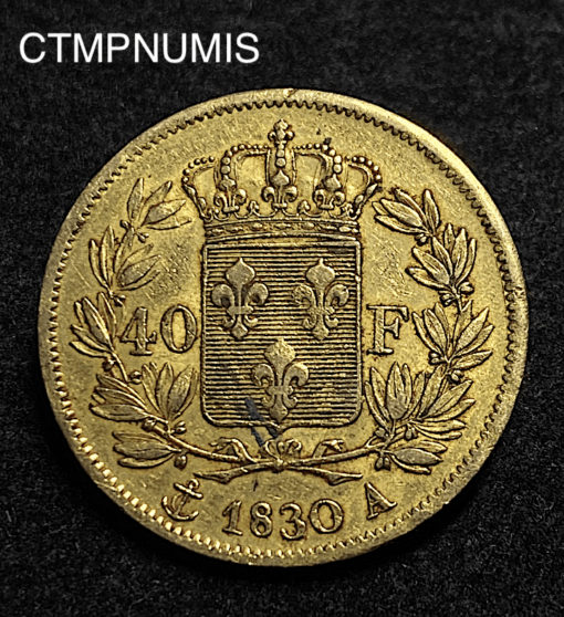 ,MONNAIE,40,FRANCS,OR,CHARLES,X,1830,