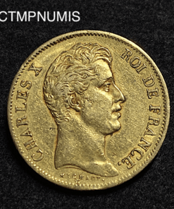 ,MONNAIE,40,FRANCS,OR,CHARLES,X,1830,