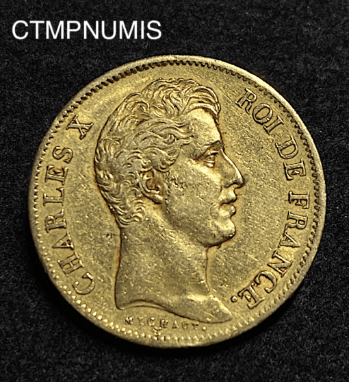 ,MONNAIE,40,FRANCS,OR,CHARLES,X,1830,