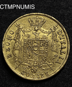 ,MONNAIE,ITALIE,40,LIRE,OR,NAPOLEON,1812,MILAN,
