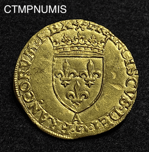 ,MONNAIE,FRANCOIS,I°,ECU,OR,AU,SOLEIL,PARIS,