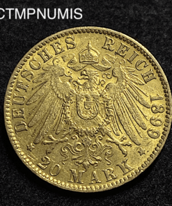 ,MONNAIE,HAMBOURG,20,MARK,OR,1899,