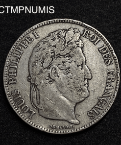,MONNAIE,5,FRANCS,ARGENT,LOUIS,PHILIPPE,1837,D,LYON,