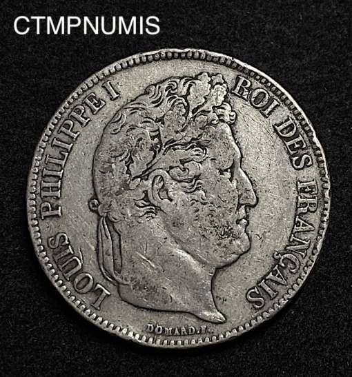 ,MONNAIE,5,FRANCS,ARGENT,LOUIS,PHILIPPE,1837,D,LYON,