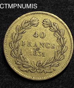 ,MONNAIE,40,FRANCS,OR,1831,LOUIS ,SANS,ETOILE,