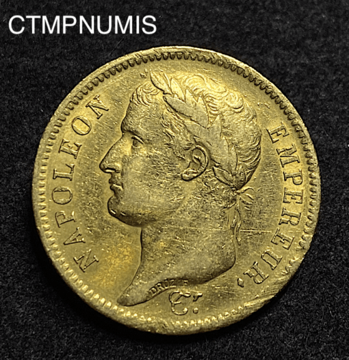 ,MONNAIE,40,FRANCS,OR,NAPOLEON,1811,A,SUR,COQ,