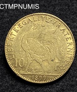 ,MONNAIE,10,FRANCS,OR,COQ,1899,