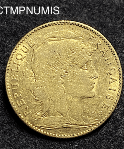 ,MONNAIE,10,FRANCS,OR,COQ,1899,