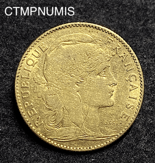,MONNAIE,10,FRANCS,OR,COQ,1899,