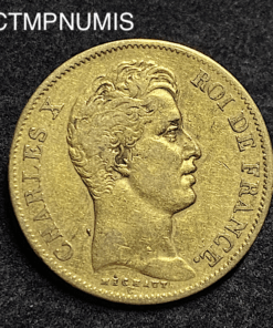 ,MONNAIE,40,FRANCS,OR,CHARLES,X,1828,