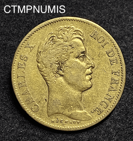 ,MONNAIE,40,FRANCS,OR,CHARLES,X,1828,