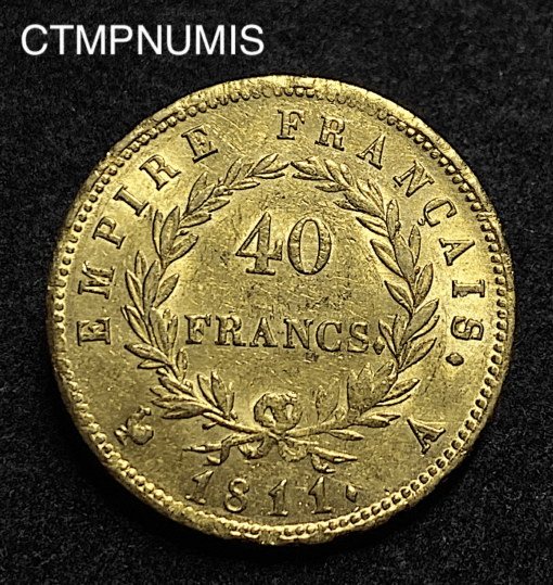 ,MONNAIE,40,40,FRANCS,OR,NAPOLEON,1811,