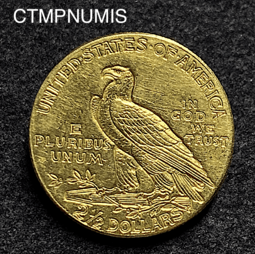 ,MONNAIE,ETATS,UNIS,2,1/2,DOLLAR,OR,INDIEN,1911,