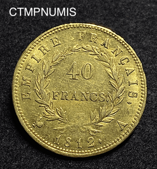 ,MONNAIE,40,FRANCS,OR,NAPOLEON,1812,
